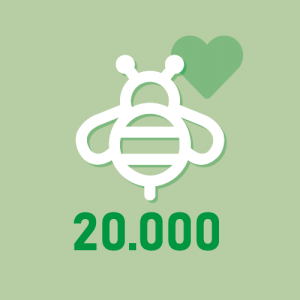 Je deviens marraine/parrain de 20 000 Abeilles pour une année