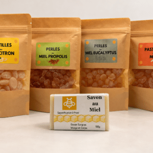 Produits au miel de l'exploitation